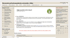 Desktop Screenshot of moodle.uniag.sk