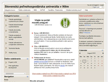 Tablet Screenshot of moodle.uniag.sk