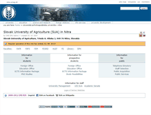 Tablet Screenshot of cms.uniag.sk